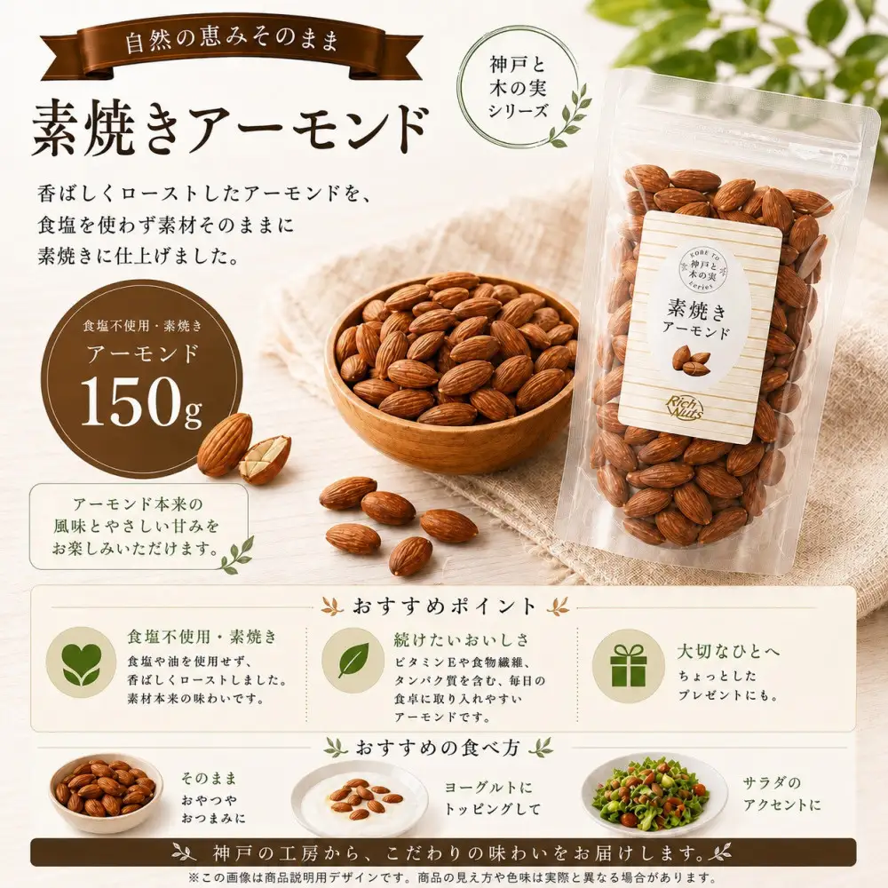 Rich Nuts 神戸と木の実　直火焙煎ナッツお試しセット