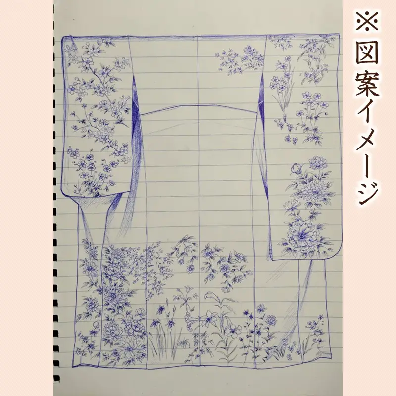 手描き友禅 オーダー振袖【048-002】