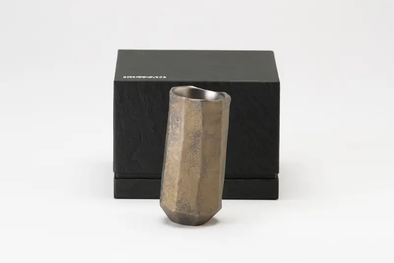 “ hikiZAN ”Premium Titanium Sake Vessel 3rd model【 日本酒 酒器 茨城県 日立市 】