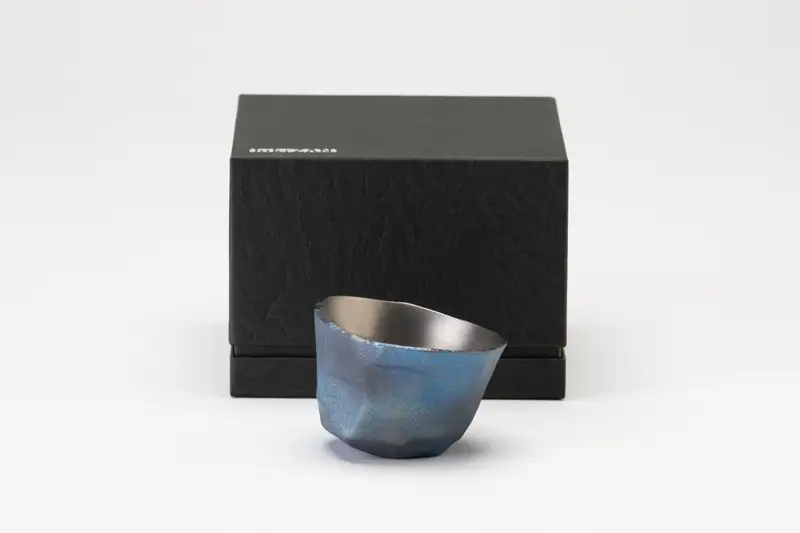 “ hikiZAN ”Premium Titanium Sake Vessel 4th model【 日本酒 酒器 茨城県 日立市 】
