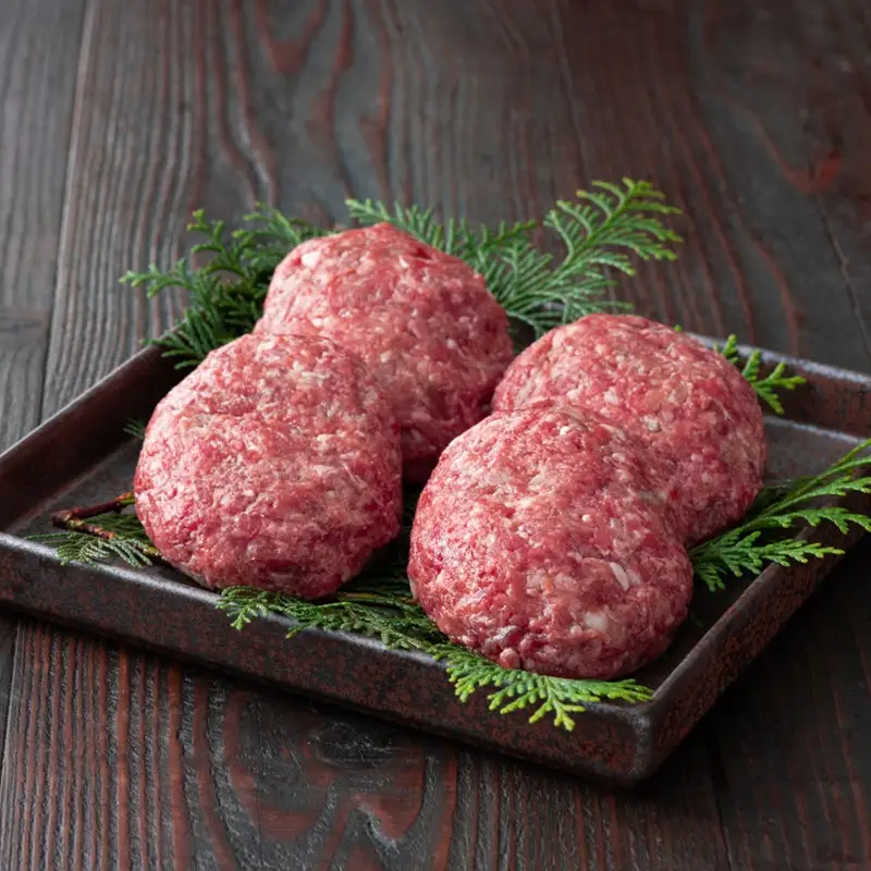 【14営業日以内に発送】神戸牛あらびきハンバーグステーキ 400g(100g×4)【2501I16912】