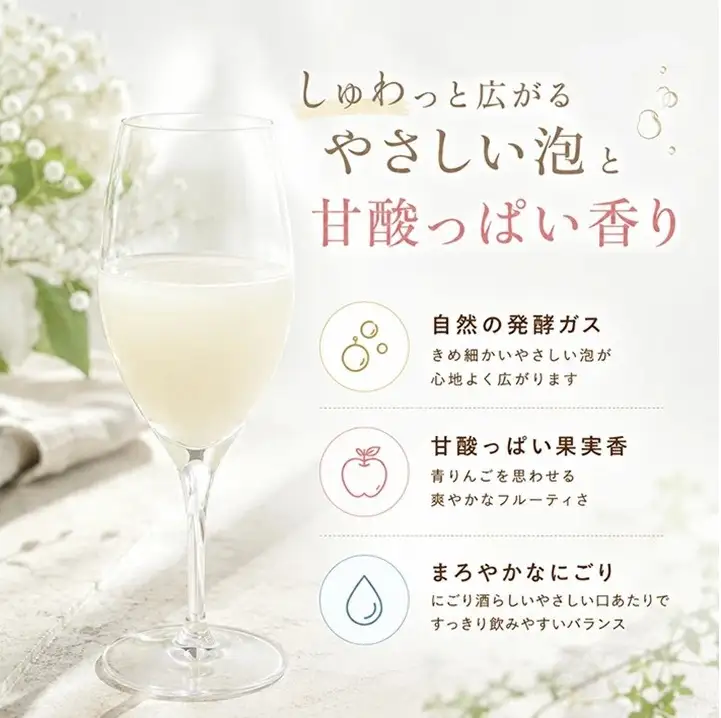 SZ0406　初孫 発泡性にごり純米酒 しゅわしゅわDew　500ml×1本