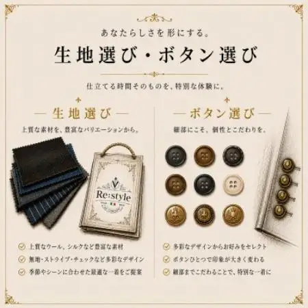 オーダースーツ × プロフィール撮影プラン|第一印象を仕立てる一着と一枚【1748452】