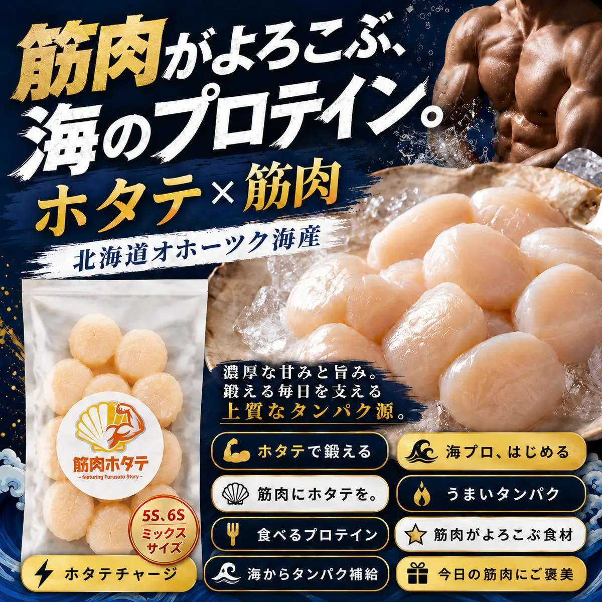 15-398 紋別一等～筋肉ホタテ　400g