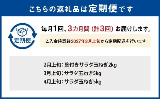 【年3回定期便】【2027年2月上旬発送開始】1年に1度だけ!甘くて柔らかい!早採りサラダ玉ねぎ(優品・サイズ混合)　＜栽培期間中、無農薬・無化学肥料栽培／熊本県水俣市産／耕人舎＞ 玉ねぎ たまねぎ タマネギ 玉葱 野菜 取り寄せ 産地直送