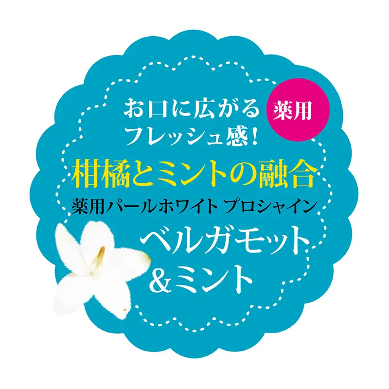 薬用パールホワイト プロシャイン ベルガモット＆ミント 40g 2本 歯磨き粉 口臭ケア 口腔ケア ホワイトニング デンタルケア F25R-184