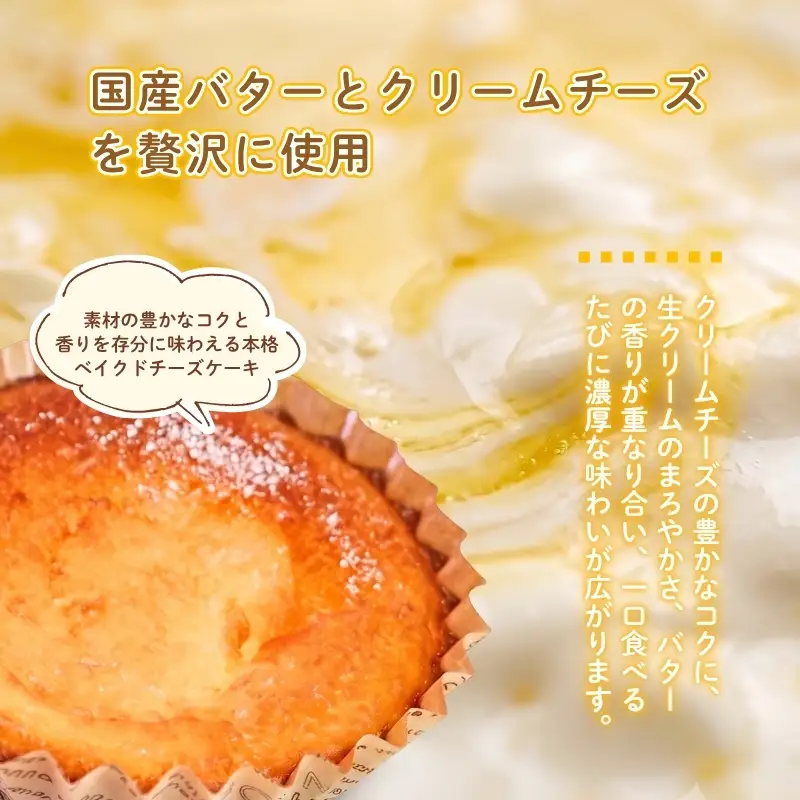 贅沢濃厚 ベイクドチーズケーキ6個 ガトーショコラ6個 計12個