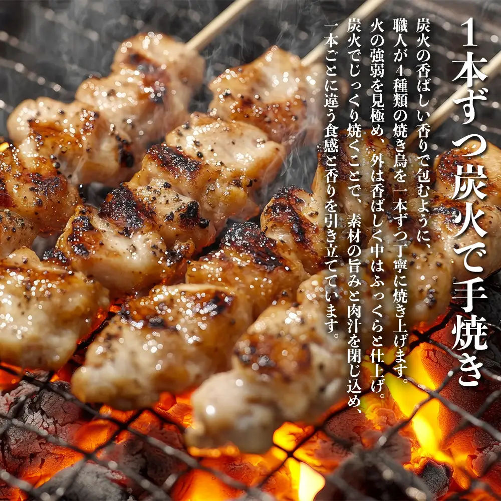 焼き鳥セット(１袋４種×2本　計250g)