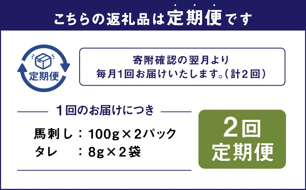 [ 定期1ヶ月毎2回 ] [ 日本三大馬刺し 会津 ] 会津馬刺し ランプ 100g × 2袋 馬肉 馬 お肉 肉 ニク にく 馬刺し 刺身 おつまみ 晩酌 辛子味噌 辛子味噌タレ付き 国産 福島県産 定期便 定期配送 冷凍