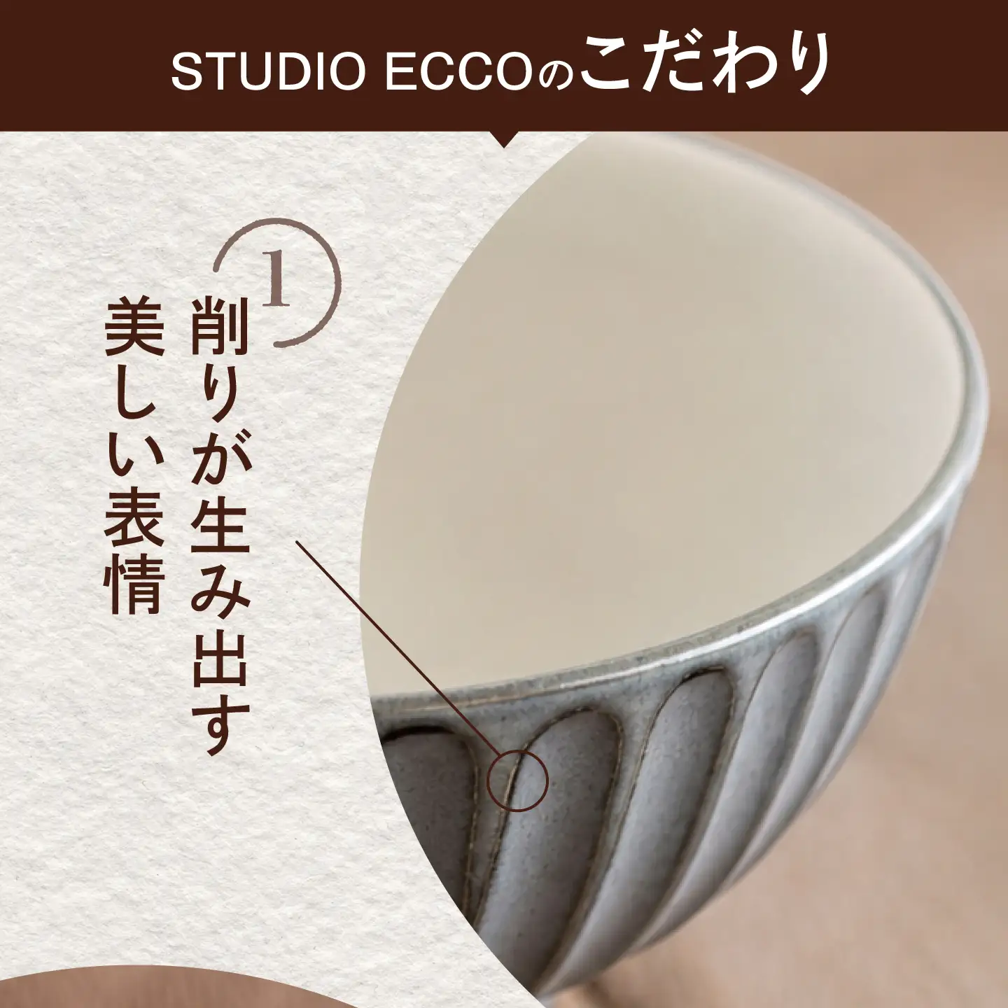 砥部焼 しのぎ茶碗大 グレー しのぎ茶碗 BJBQ008