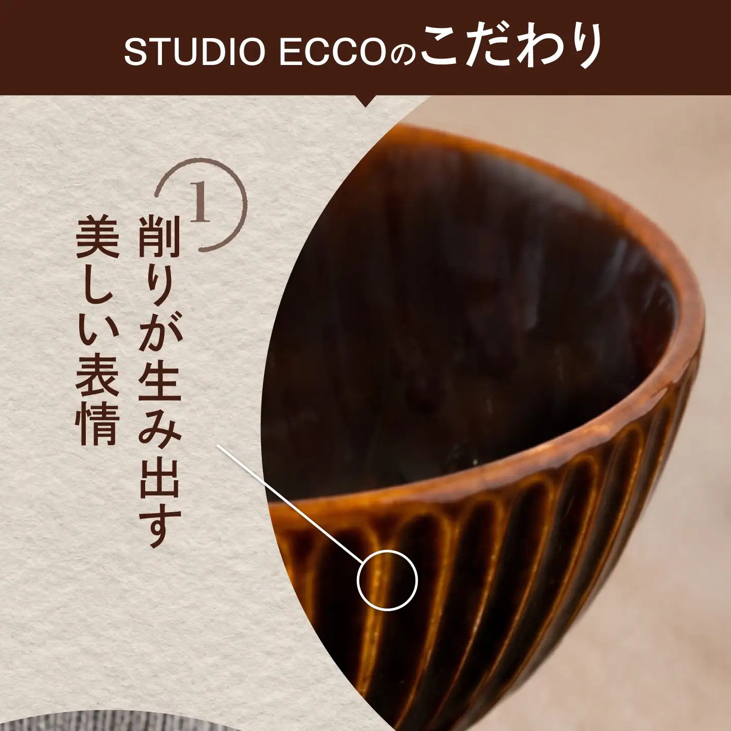砥部焼 しのぎ茶碗小 茶 しのぎ茶碗 BJBQ012
