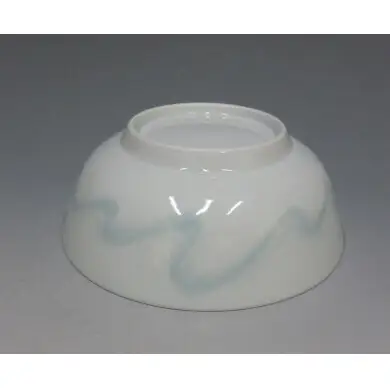 日展会友 照井一玄作 青白磁 平丼 水の中 【岳窯】伝統工芸 有田焼 ap001