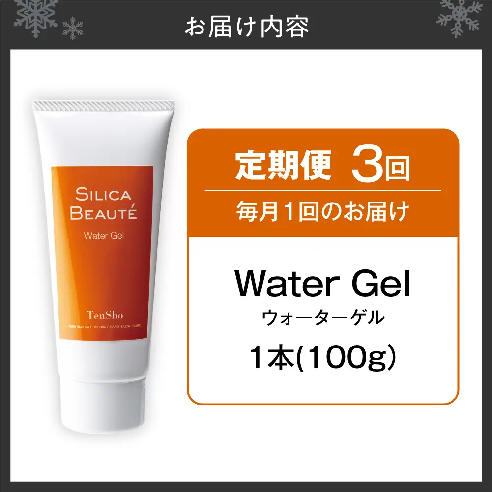 【3ヶ月定期便】シリカボーテ　ウォーターゲル100g | 化粧水 ゲル 保湿 スキンケア 美容 北海道 札幌市