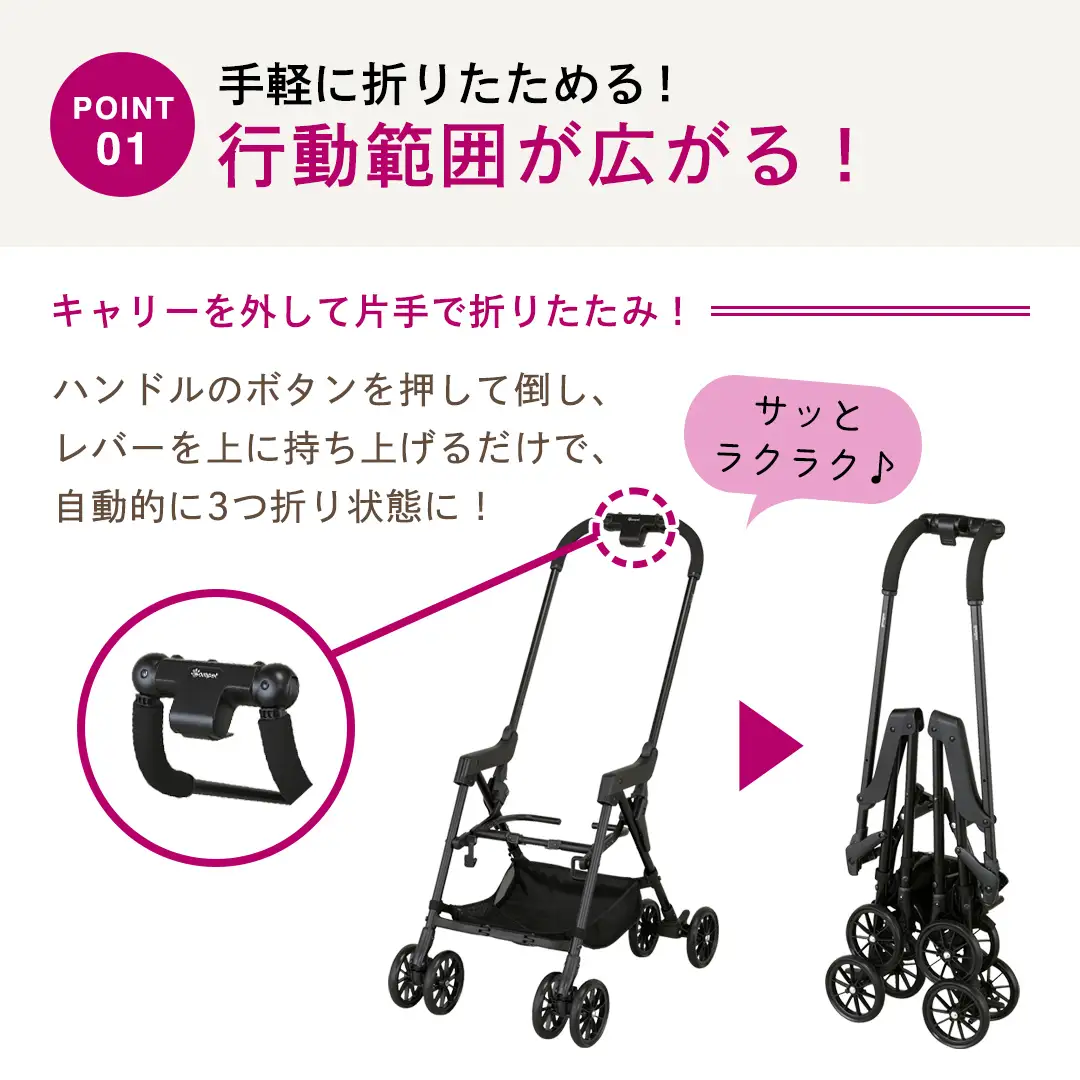 【コムペット】 ミリミリ キャリー ワイピオグリーン（GR） 小型犬用 ペットカート 119613