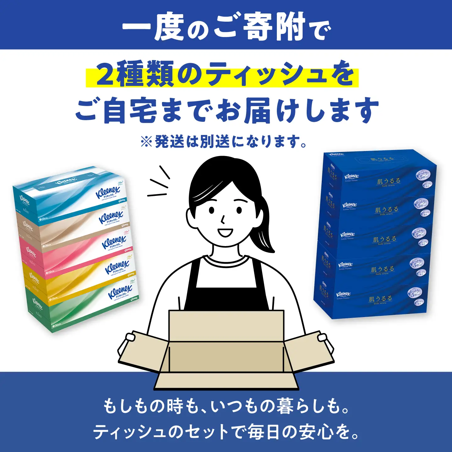 クリネックス ティシュー ローション肌うるる 10箱＆クリネックス ティシュー 20箱 セット[BDBH008]