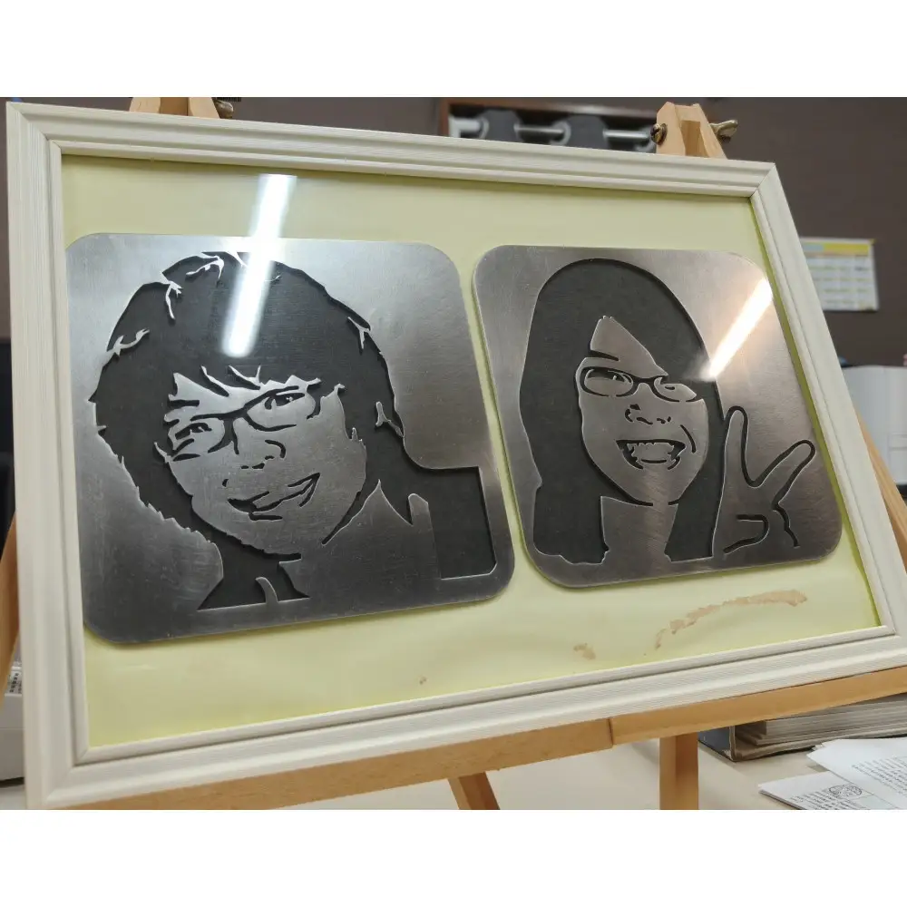 似顔絵金属プレート/肖像記念プレート　オリジナル製品