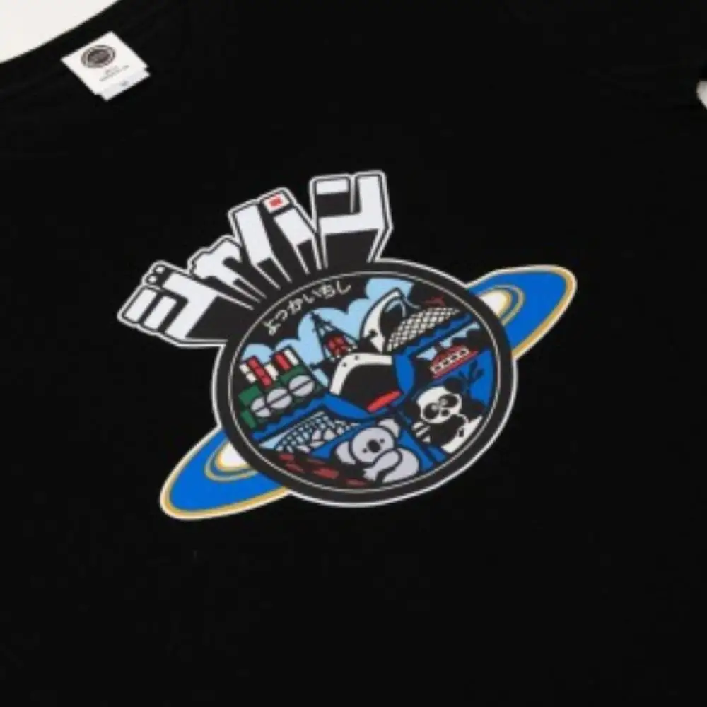 四日市市 マンホールTシャツ 黒 サイズXL