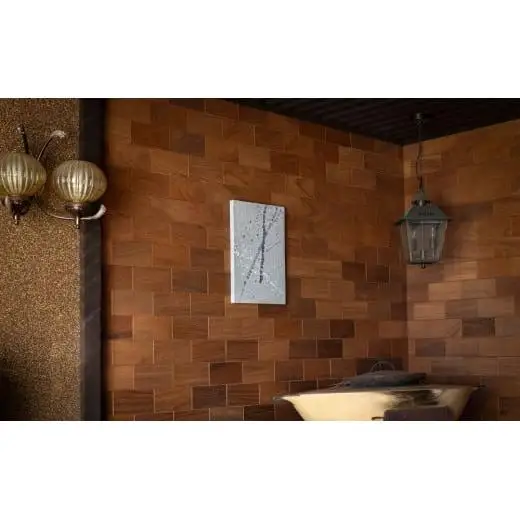 リビングに映える、土壁の芸術。「現代の名工」の左官職人が監修。土壁アート「番い（つがい）」蒼築舎【和モダン 現代 アート 壁掛け 伝統の技 名工 左官 土壁 インテリア デザイン 三重県 四日市市】