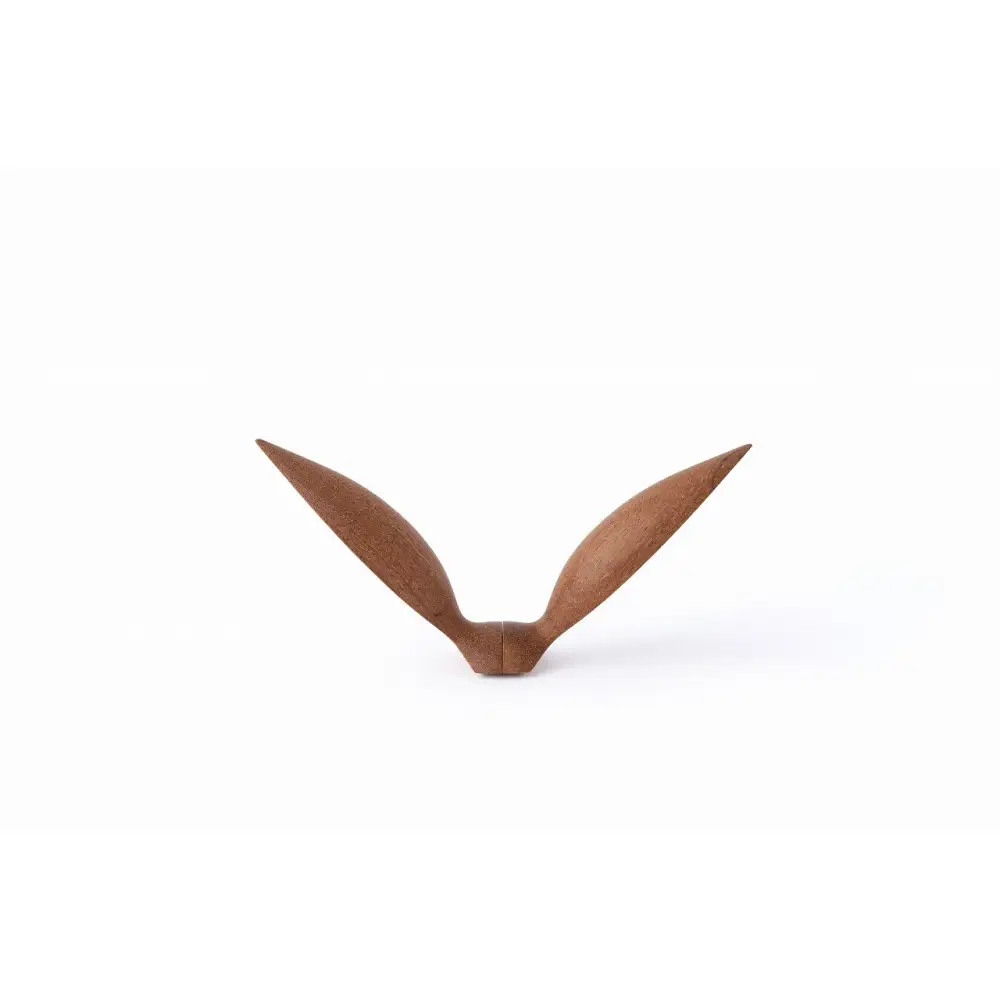 【Bubinga（ブビンガ）：あか茶】【銘木再生】幸運を運ぶ木製オブジェliving_bird 鴎
