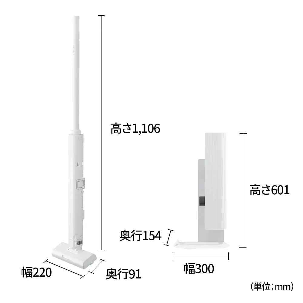 J166 シャープ ステーションタイプ コードレススティック掃除機 EC-CR1-W(ホワイト系)