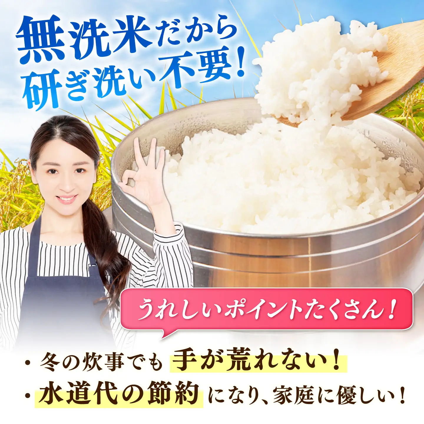【新米｜9月下旬発送】 R8年産 夢しずく 無洗米 10kg（5kg×2袋） 吉野ヶ里町/大塚米穀店[FCW050]
