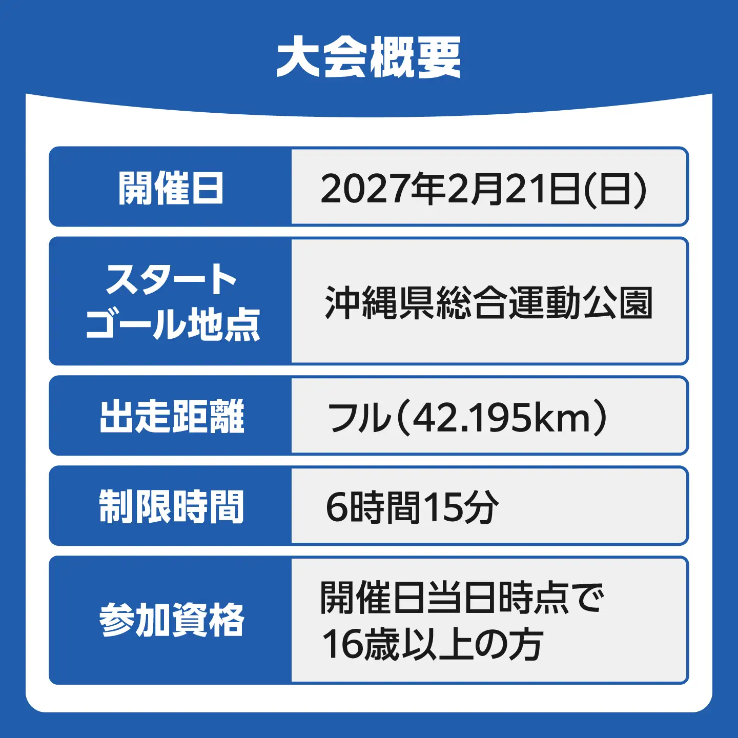 2027年開催！第31回2027おきなわマラソン出走権1名分(一般・競技フル) チケット スポーツ マラソン 参加権 沖縄市 / おきなわマラソン運営事務局[BCEX001]