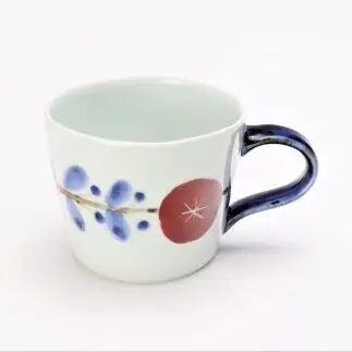 有田焼 さび花つなぎ ポット・カフェマグセット 【丸兄商社】皓洋窯 食器 器 うつわ 陶磁器 急須 as036