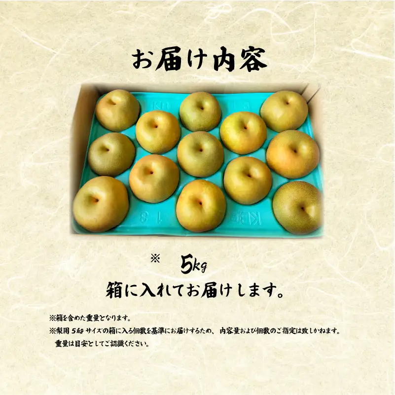 【2026年8～9月発送】 梨 5kg フルーツ 果実 くだもの 竜王産 滋賀県 竜王町 送料無料 期間限定 数量限定