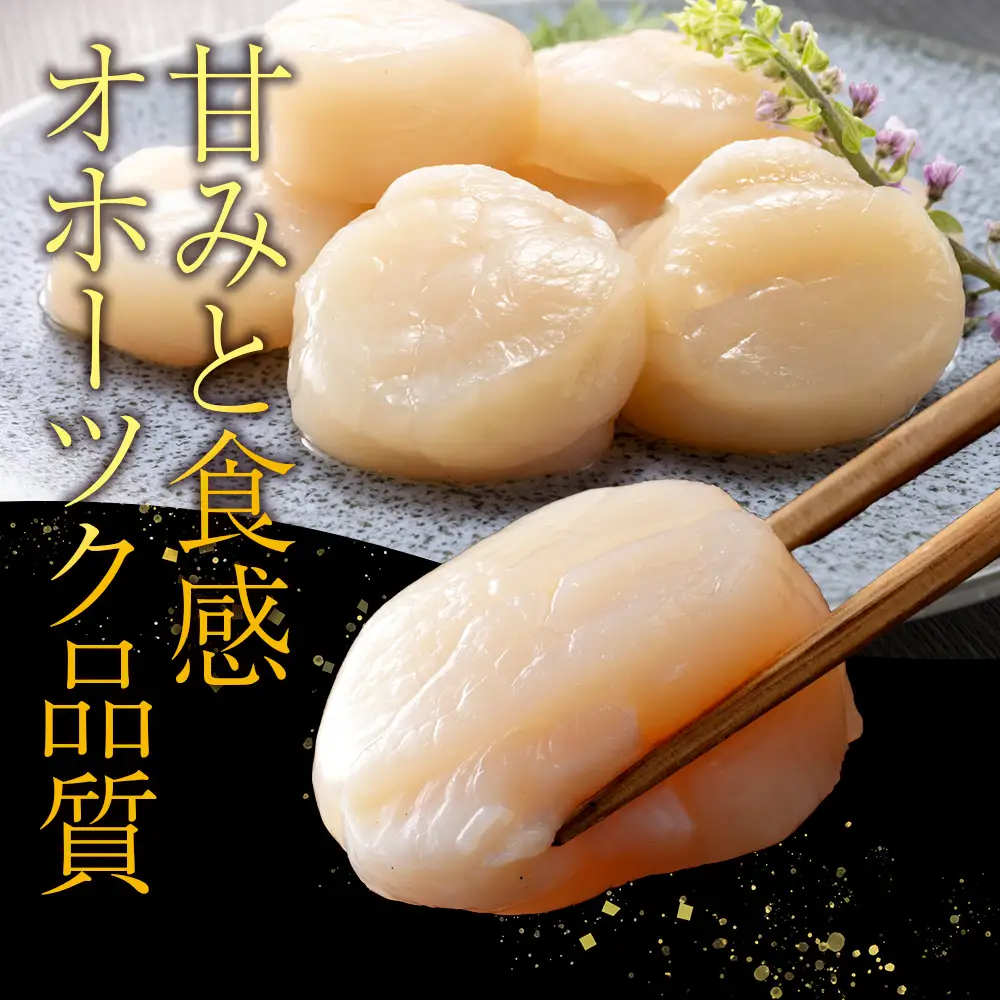 冷凍ほたて貝柱大中サイズ1kg １個【配送不可地域：離島・沖縄県】