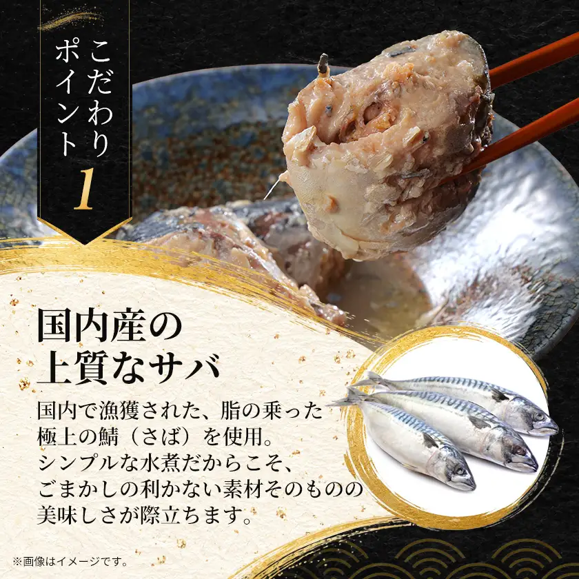 あいこちゃんプレミアム サバ缶水煮　190g×6缶【1748882】