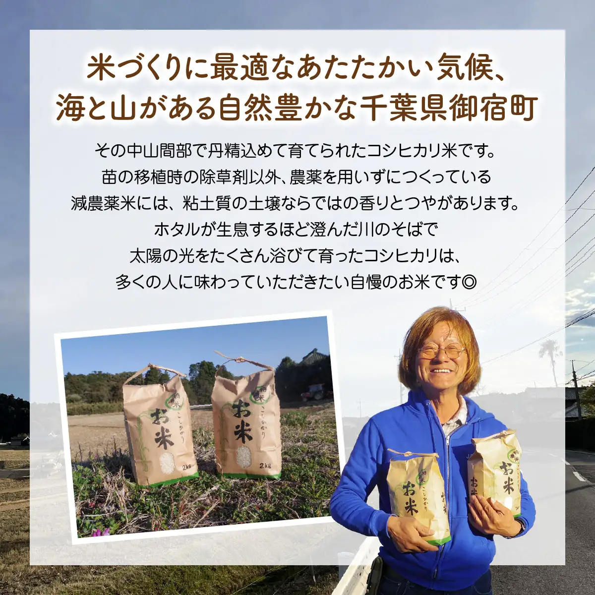 みのやファームの減農薬こしひかり 30kg(玄米) ONJF013