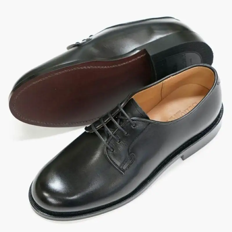 ショーンハイトグッドイヤーウエルト婦人靴　プレーン　黒[21.5cm～25.0cmまで] 〈 日本製 革靴 本革 レディース 国産 靴 婦人靴 シューズ 天然皮革 レザー プレーントゥ ブラック〉 25.0cm