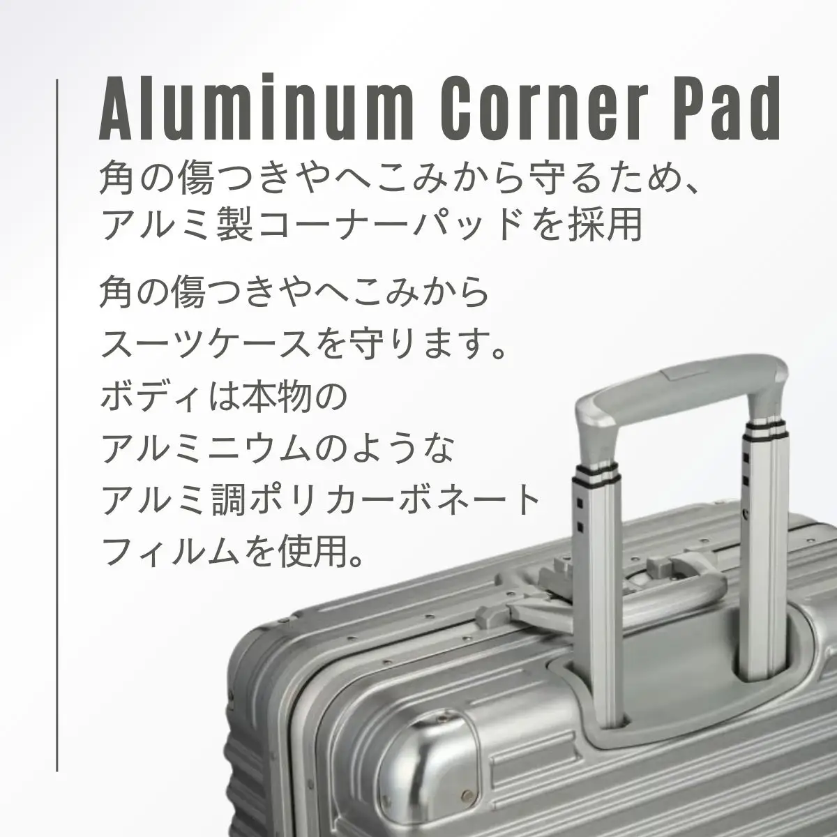 キャリーケース トライデント シルバー TRI1030-67 【92L・Lサイズ】 | キャリーケース