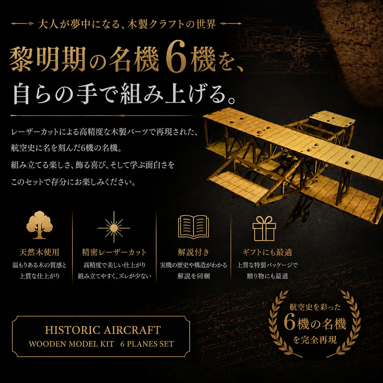 ルイ・ヴィトン(非売品) 組み立て式飛行機模型 模型 航空機模型 6機セット | 航空機 飛行機 模型 モデル 航空機モデル