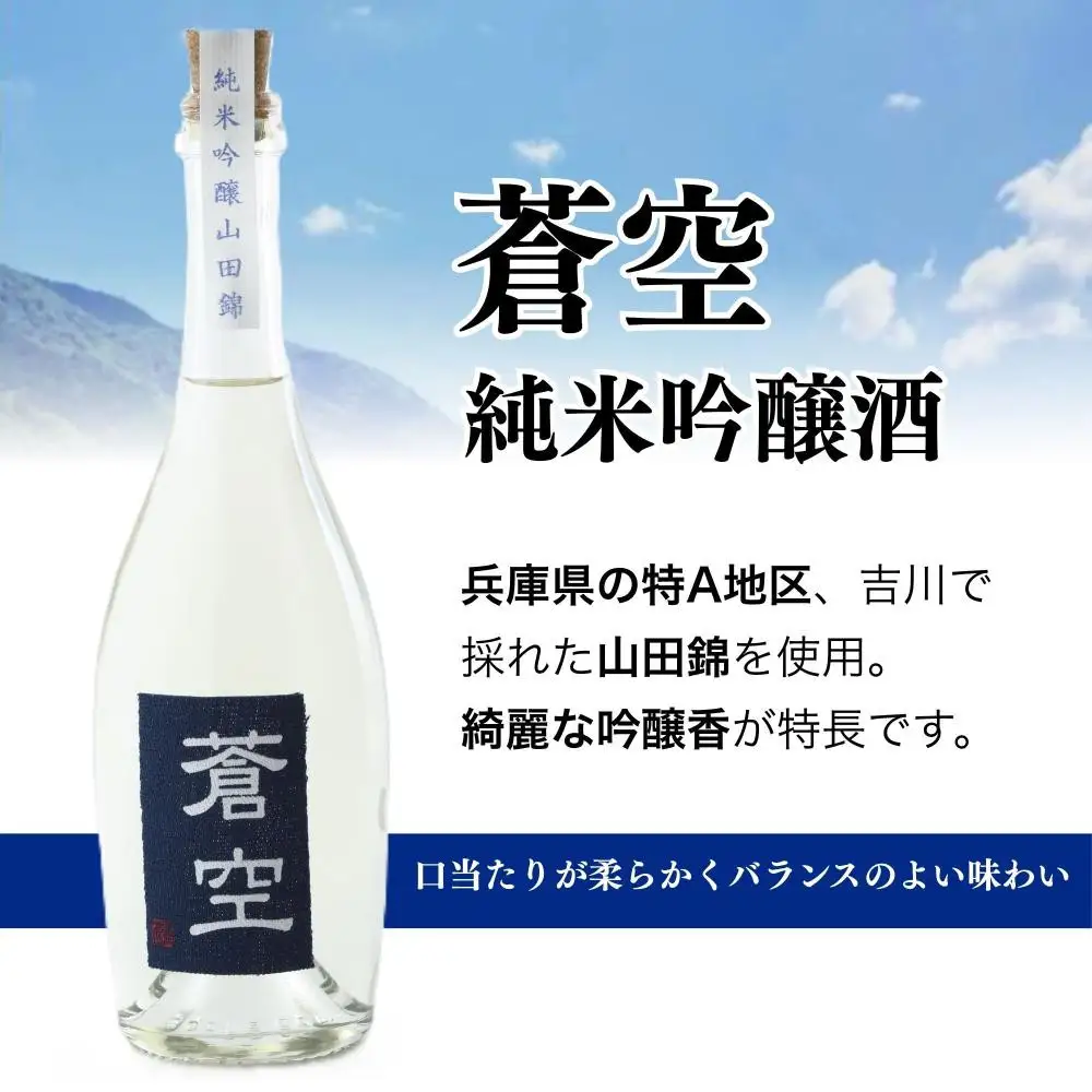 藤岡酒造 蒼空 純米吟醸酒・山田錦  500ml 1本