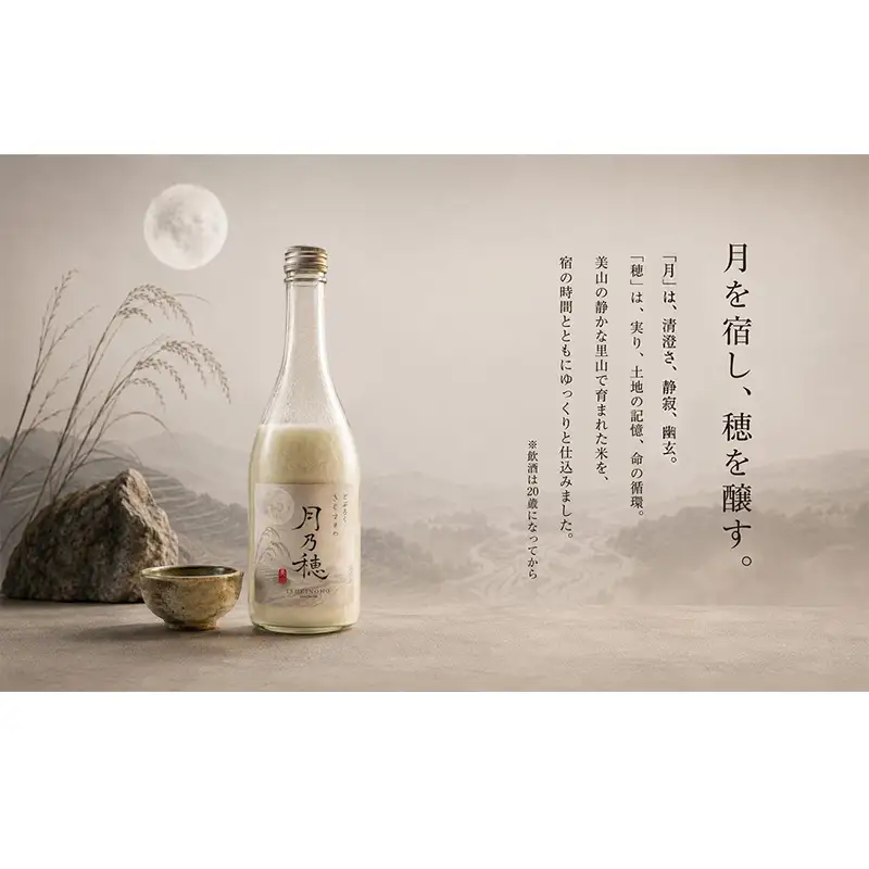 どぶろく 濁酒 月乃穂 500ml 美山 にごり酒 どぶろく