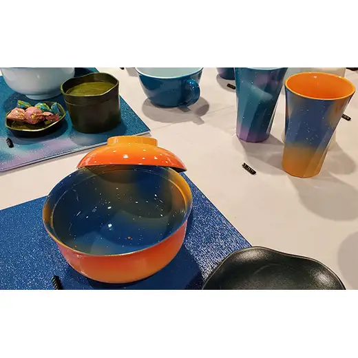 iroikoi 12.0角折膳 晩夏 工芸品 食器 角折膳 山中漆器 F6P-3331