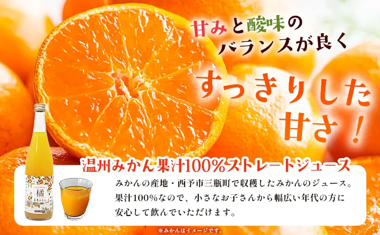 ＜柑橘100％ジュース （温州みかん2本）＞ 温州みかん ストレートジュース 果汁100％ ミカン 蜜柑 果物 柑橘 かじわらFARM 愛媛県 西予市【常温】『1か月以内に順次出荷予定』 MKF0007