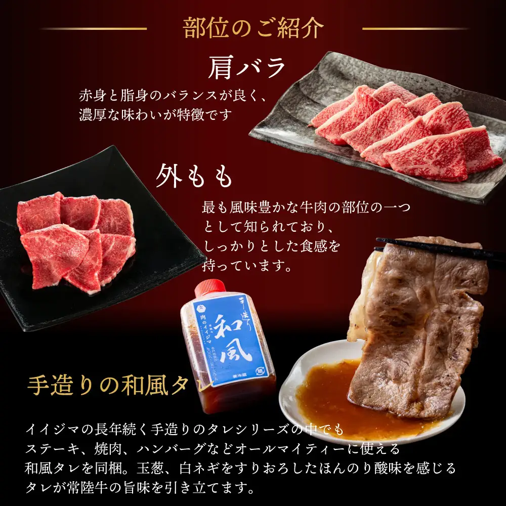 常陸牛 焼肉 お一人様エールギフト120ｇ×1箱 茨城県 水戸市 肉のイイジマ（DU-185）