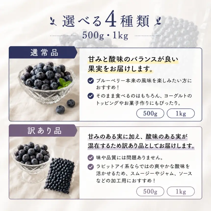 冷凍ブルーベリー 通常品 500g
