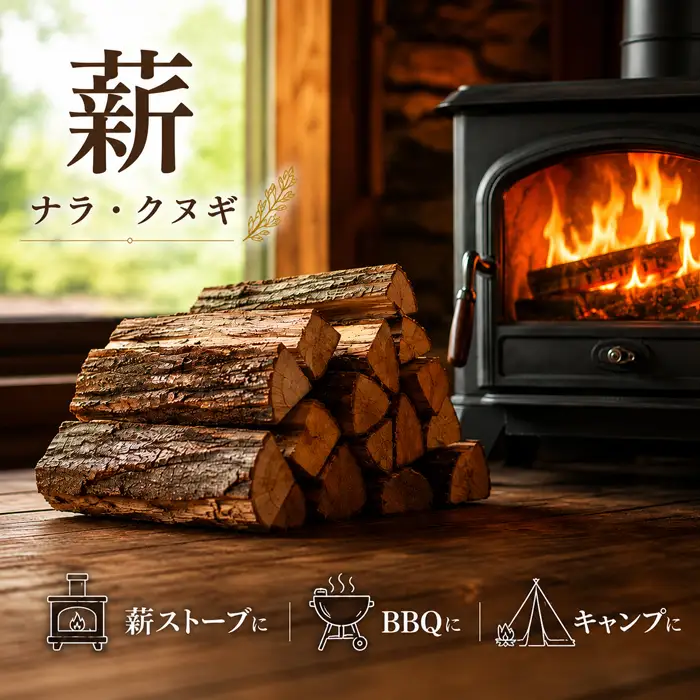 【薪】短めサイズ 20cm 10kg ナラ・クヌギ材 ミックス 長野県産 ｜【TKG麓庵】広葉樹 乾燥薪 焚火 暖炉 燃料 木材 火起こし 薪割り 薪ストーブ 焚火 たき火 暖炉 キャンプ アウトドア
