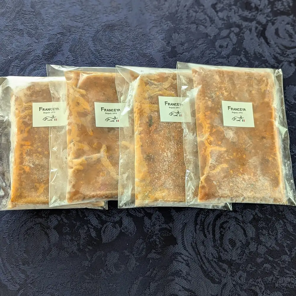 フレンチシェフのこだわり 牛すじ煮込みカレー×4食セット【FRANCEYA】_HA2071 牛すじ カレー 湯煎 簡単 福岡県宗像市 宗像市 福岡 宗像