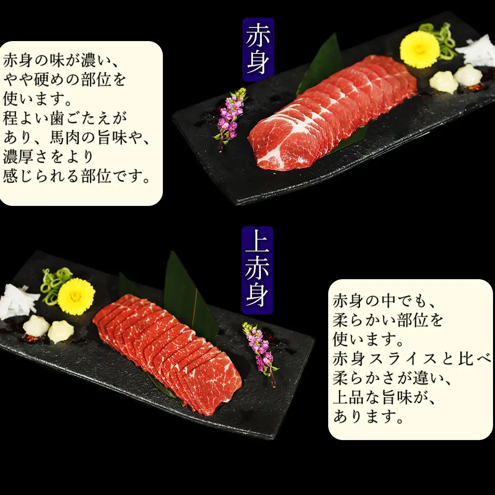 【ふるさと納税】 カット済み！馬刺し6種食べ比べ 計300g 各50g 馬刺たれ付き 馬刺し 馬肉 スライス 赤身 上赤身 霜降り フタエゴ タテガミ バラひも肉 真空パック 個包装 お取り寄せ 熊本県 水上村