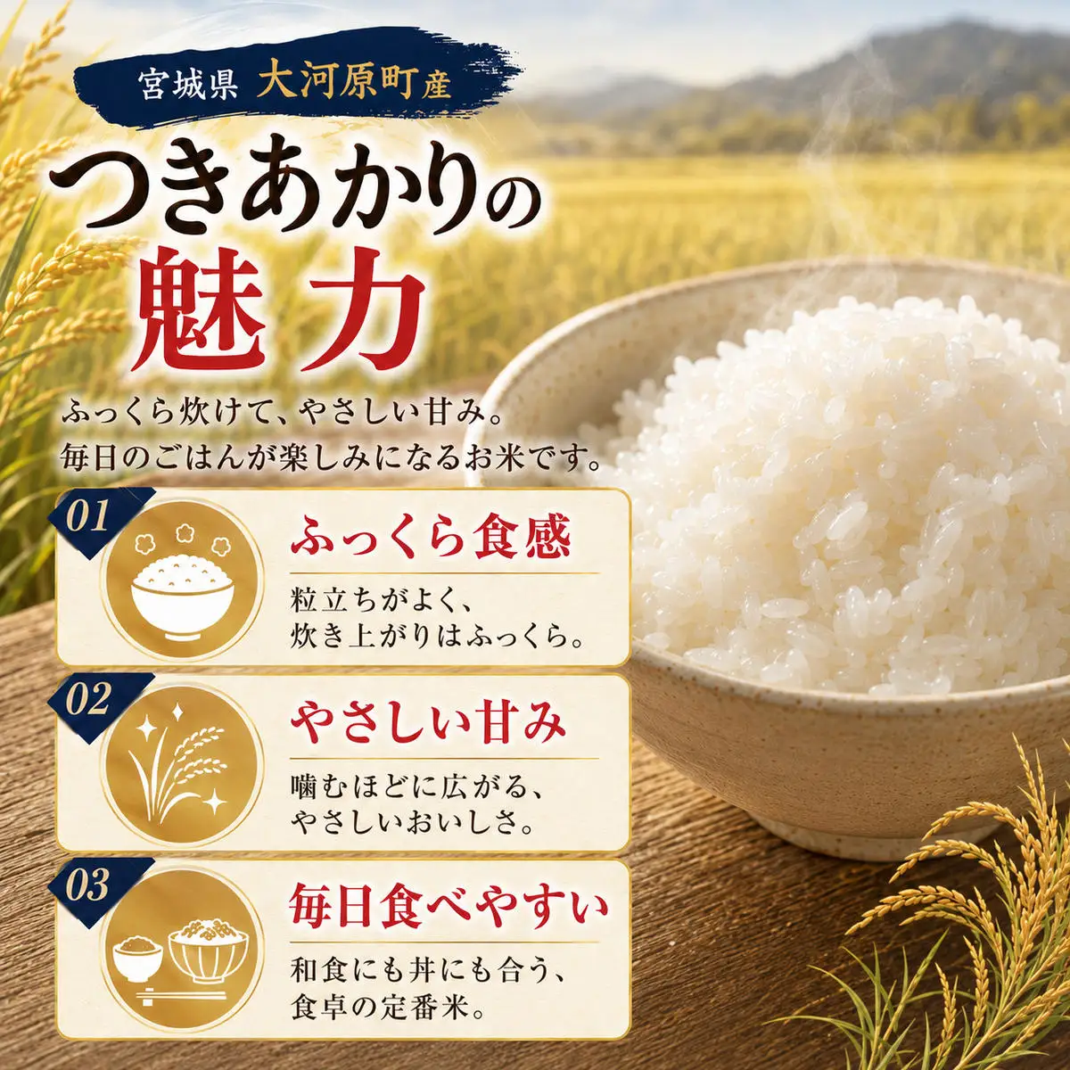 つきあかり 定期便 12回/10kg（5kg×2袋） 令和8年産 新米 ブランド米 白米 精米 【小分け】 宮城県大河原町産