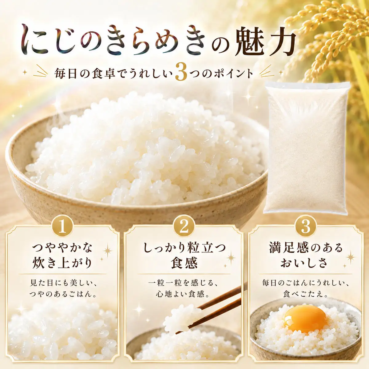 にじのきらめき 定期便 10回/10kg（5kg×2袋） 令和8年産 新米 ブランド米 白米 精米 【小分け】 宮城県大河原町産