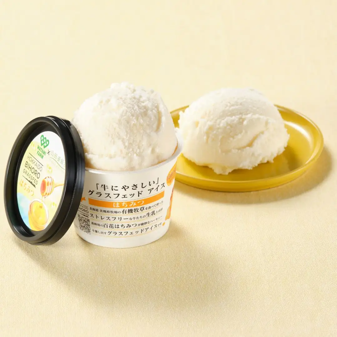 北海道美幌峠牧場のグラスフェッドアイスセット（はちみつ）110ml 10個入り