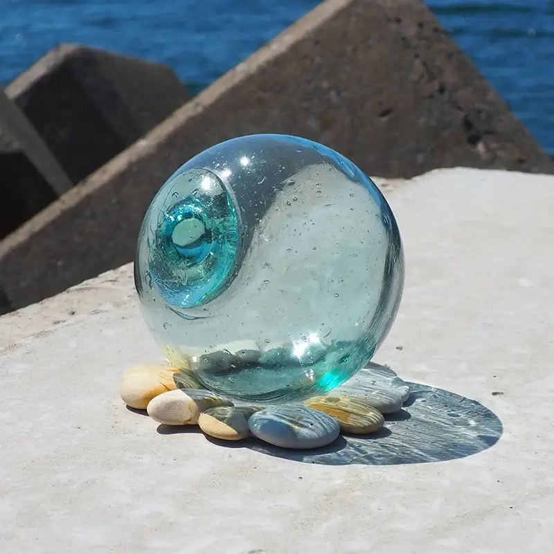 ガラス玉 1個 【ひらない暮らし北限椿舎】浮き球 浮き玉ガラス