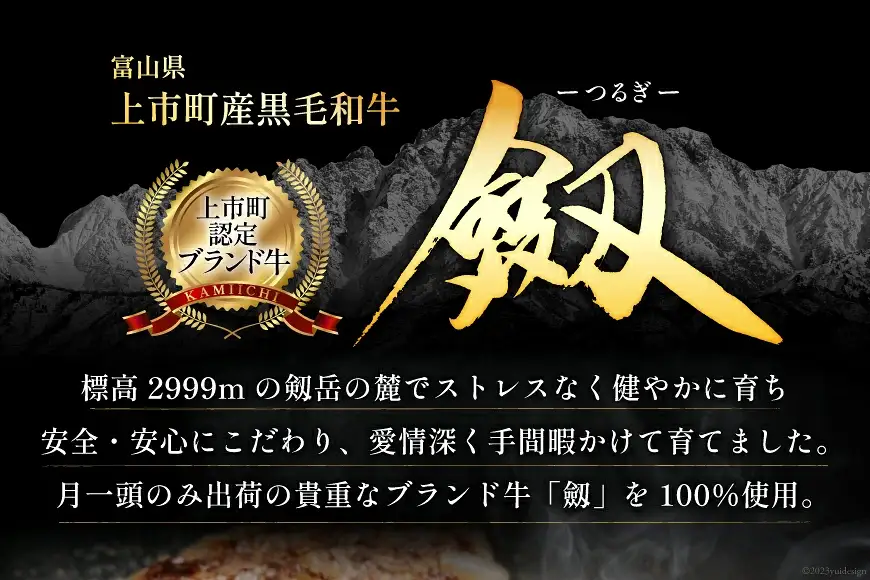 ハンバーグ 【レンジで温めるだけ】上市町産黒毛和牛「劔」100％使用したハンバーグ 200g×5個 [K・MEAT 富山県 上市町 32280048] ハンバーグ はんばーぐ 美味しい 黒毛和牛 冷凍 レンジ 温めるだけ