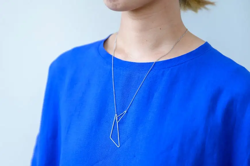 アクセサリー Linkedaccessories三角L 1本 [ ネックレス ステンレス 金属アレルギー ] / 富山プレート / 富山県 上市町 [32280111]