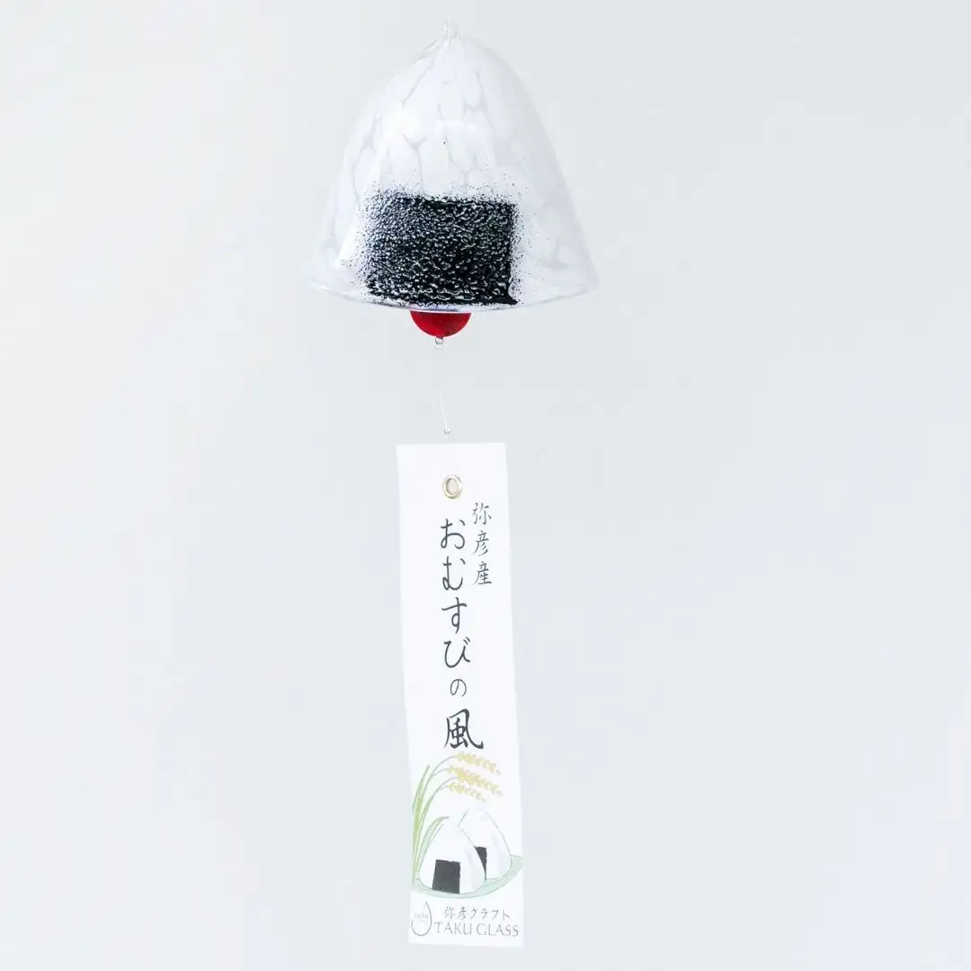 風鈴 手づくり おむすび風鈴 ガラス細工